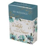 Decorative box labeled To Delight Your Heart with floral design holding 101 blessings cards for daily inspiration