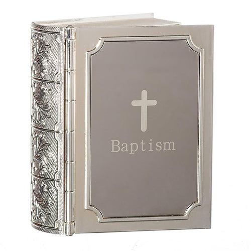 Baptism Bible Keepsake Box 3 1/2"