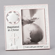 Baptized in Christ Girl's  Picture Frame 7"  for 4 x 6"