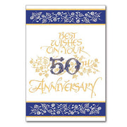 Best Wishes on Your 50th Anniversary Greeting Card - Unique Catholic Gifts