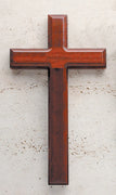 Beveled Rosewood Cross 11" - Unique Catholic Gifts
