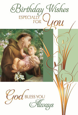 Birthday Wishes Especially for You Greeting Card - Unique Catholic Gifts