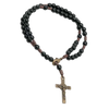 Black Wood Rosary Bracelet 4mm - Unique Catholic Gifts