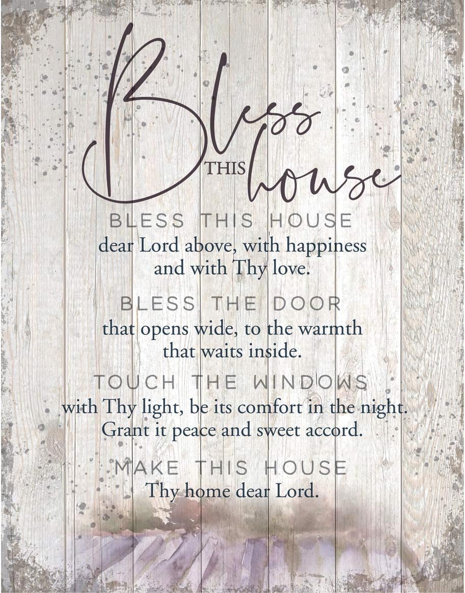 Bless This House Wood Plaque 15" - Unique Catholic Gifts