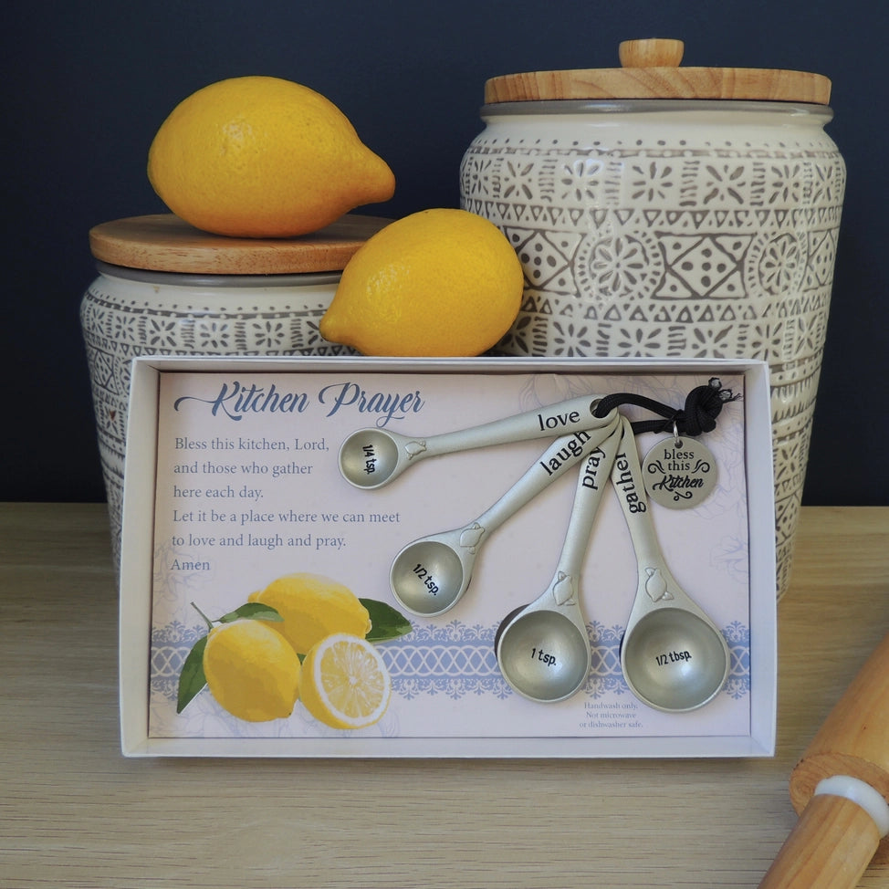 Kitchen Prayers Measuring Spoon Set of 4