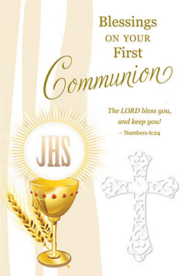 Blessing on Your Communion Greeting Card - Unique Catholic Gifts