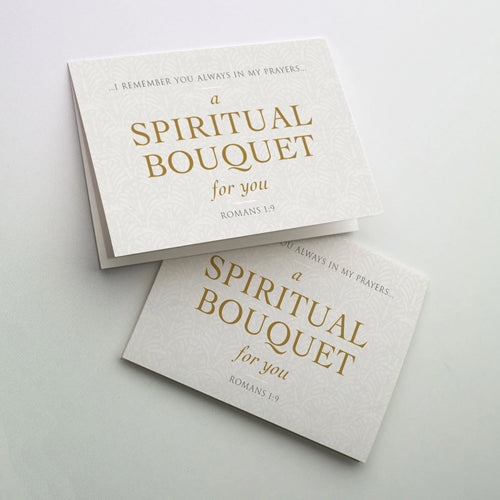 Spiritual Bouquet For You Greeting Card (Encouragement and Praying for you)