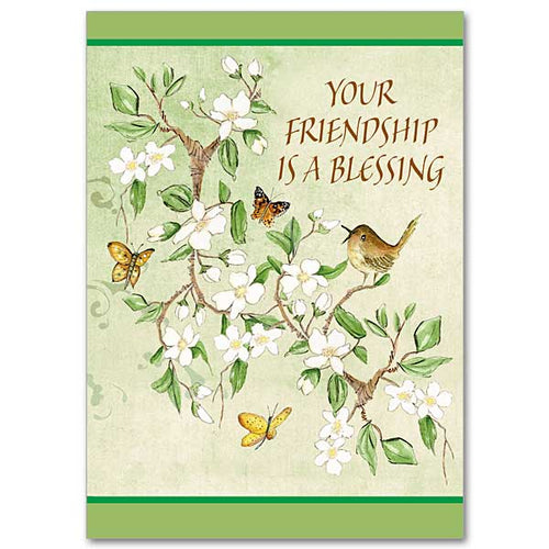 Your Friendship Is a Blessing - Birthday Friendship Greeting Card