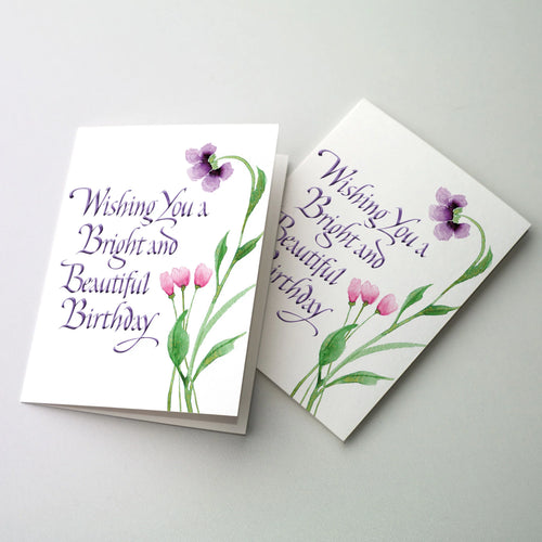 Wishing You a Bright and Beautiful Birthday Greeting Card
