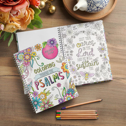 Coloring through the Psalms Spiral Coloring Book