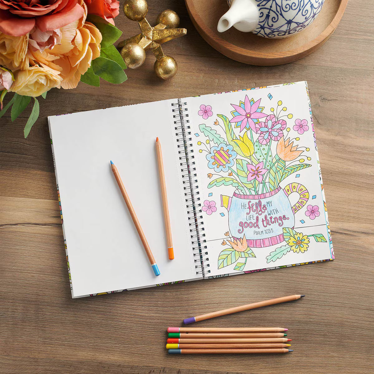 Coloring through the Psalms Spiral Coloring Book