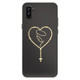 Rosary Phone Decal with metallic gold rosary and Mary image, perfect for phone cases and personal items.