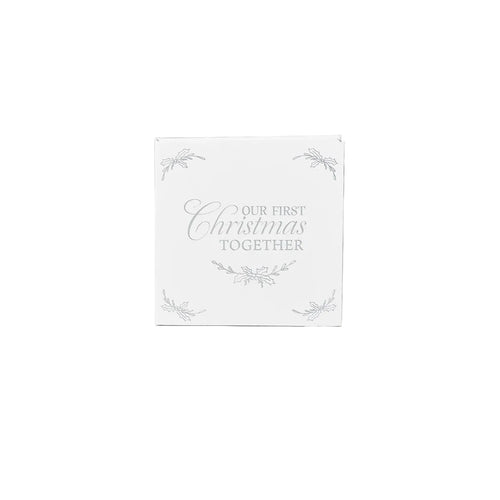 Our 1st Christmas Heart Ornament 2 3/4"
