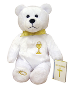 First Communion Bear (Embroidered Chalice) - Unique Catholic Gifts