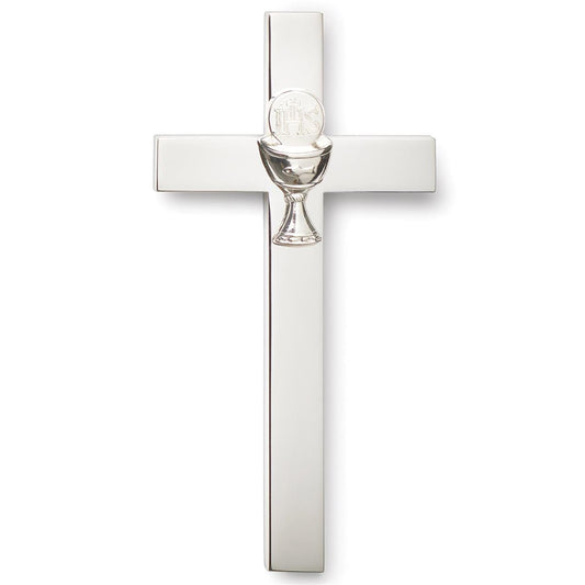 Communion Cross Silver with a Chalice
