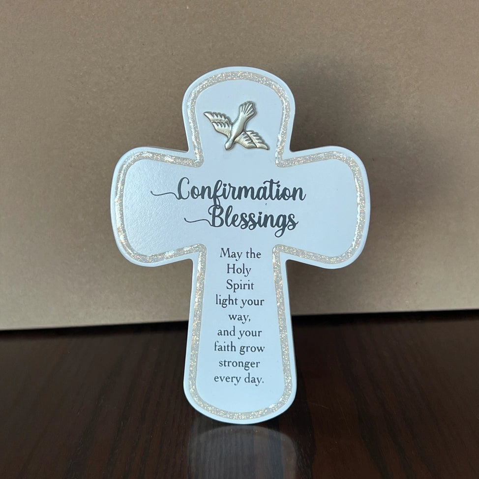 Confirmation Blessings Standing Cross 6"