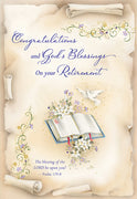 Congratulations and God's Blessings on Your Retirement Greeting Card - Unique Catholic Gifts