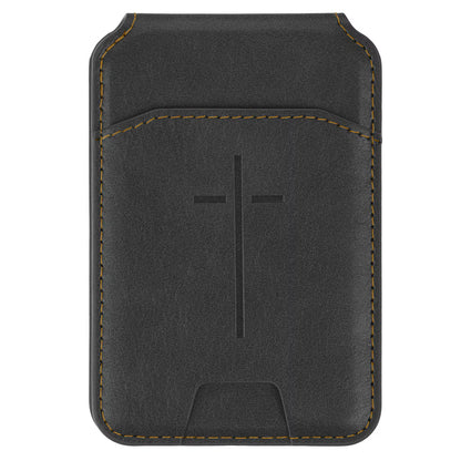 Cross Black Faux Leather Phone Wallet with Stand