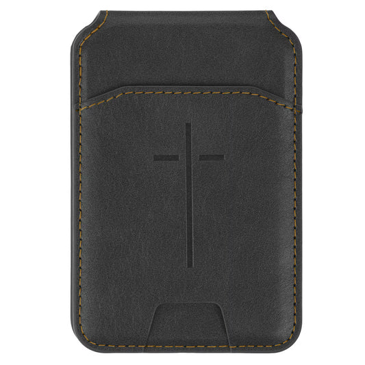 Cross Black Faux Leather Phone Wallet with Stand