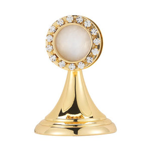 Crystal and Gold Plated Reliquary - Unique Catholic Gifts