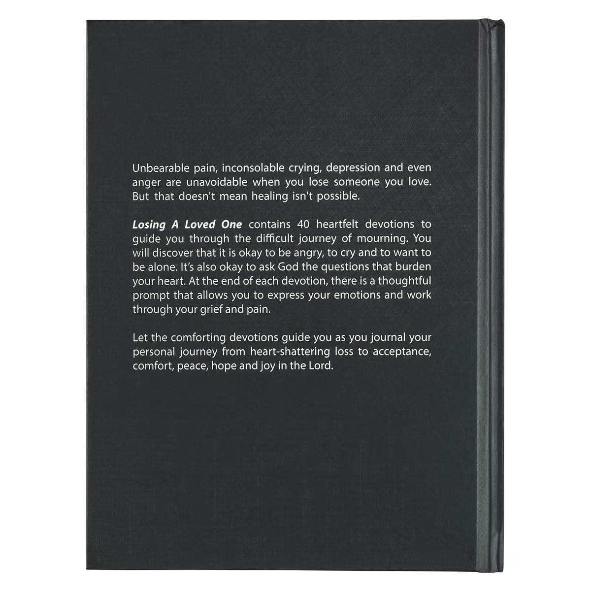 Losing a Loved One Black Hardcover Devotional by Henk Gous
