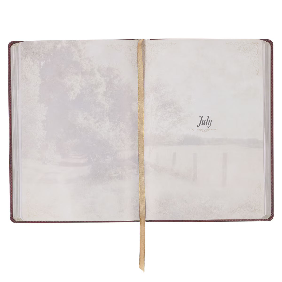 Pursuing God Saddle Tan Faux Leather Devotional Large Print Edition by A.W. Tozer