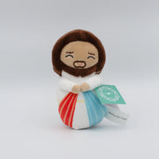 Mini Divine Mercy Jesus Plush Doll - Unique Catholic Gifts