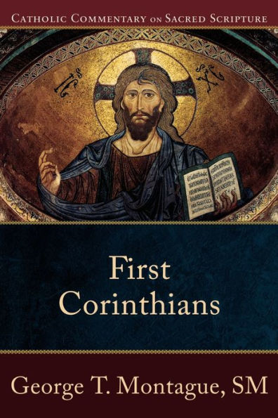 Book cover of First Corinthians Catholic Commentary on Sacred Scripture by George T. Montague with religious icon artwork
