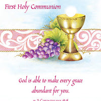 For a Precious Niece on your First Holy Communion Greeting Card - Unique Catholic Gifts