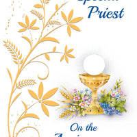 For a Special Priest on the Anniversary of Your Ordination Greeting Card - Unique Catholic Gifts