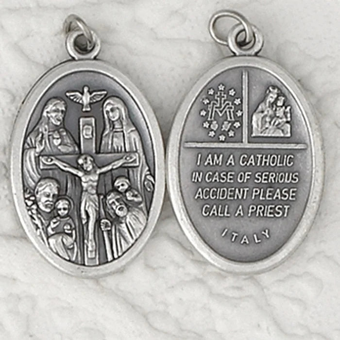 Four Way Cross Double Sided Medal Oxi Medal 1" - Unique Catholic Gifts