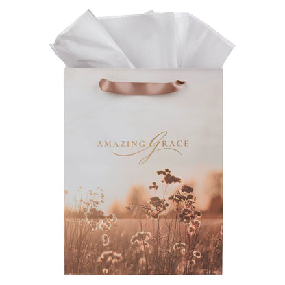 Amazing Grace Wildflower and Crown of Thorns Large Portrait Gift Bag