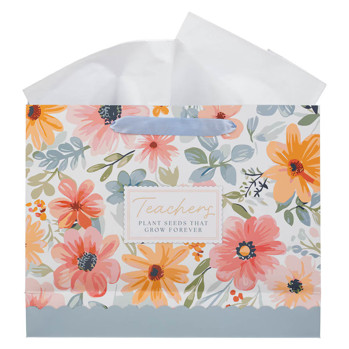 Teachers Plant Seeds Large Landscape Gift Bag