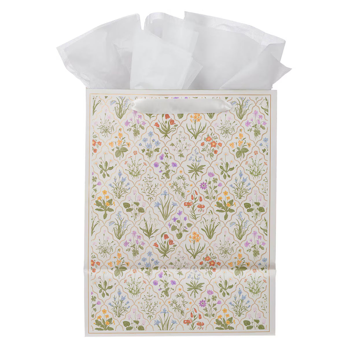 Always in Bloom Large Portrait Gift Bag - 2 Corinthians 12:9