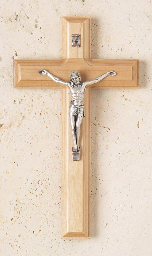 Genuine Maple Crucifix 7 1/2" - Unique Catholic Gifts