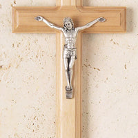 Genuine Maple Crucifix 7 1/2" - Unique Catholic Gifts