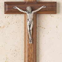 Genuine Walnut Crucifix 9" - Unique Catholic Gifts