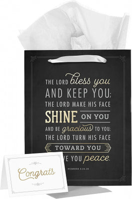 Gift Bag: Lord Bless You And Keep You (Large with Gift Card) - Unique Catholic Gifts
