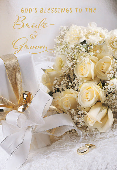 God's Blessings to the Bride and Groom Greeting Card