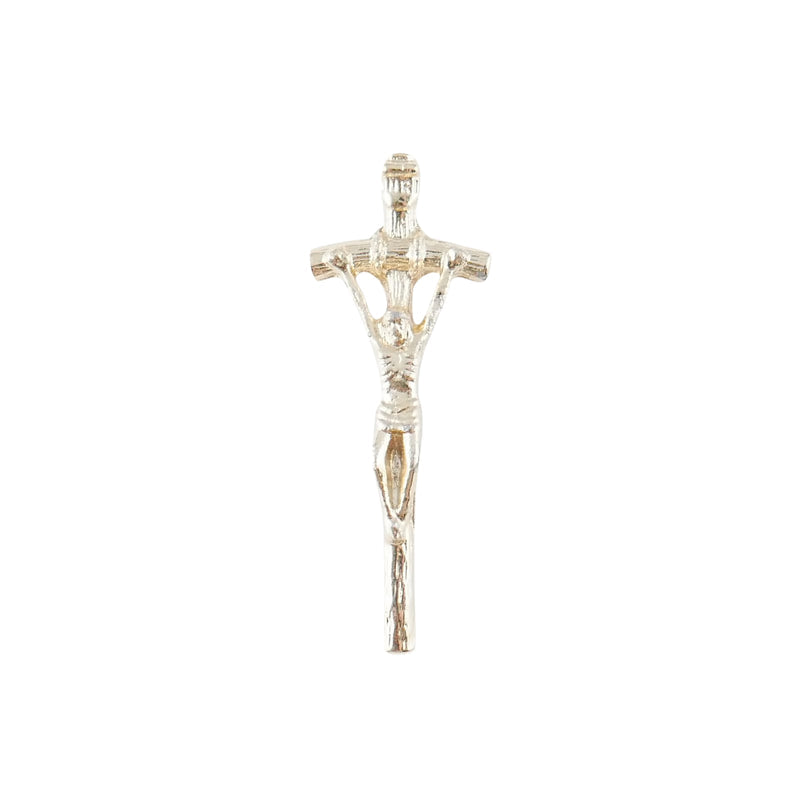 Gold Papal Cross Lapel Pin 1 1/2"