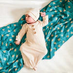 Guadalupe Stars Mantle - Catholic Baby Muslin Blanket Swaddle 47" x 47"