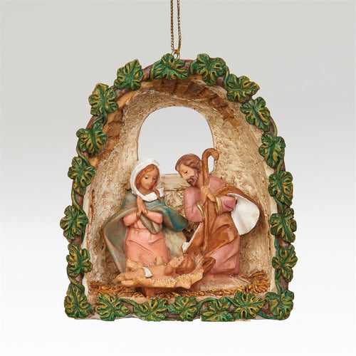 Holy Family Grotto Ornament 3 3/4" H
