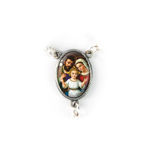 Holy Family (Dark) Holy Land Olive Wood Auto Rosary