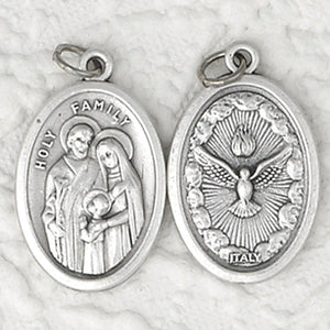 Holy Family / Holy Spirit 1 inch Double Sided Oxi Medal 1" - Unique Catholic Gifts