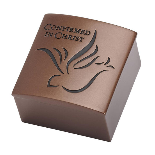 Holy Spirit Confirmation Bronze Box  2" H