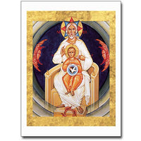 Holy Trinity (Paternitas) Icon Greeting Card - Unique Catholic Gifts