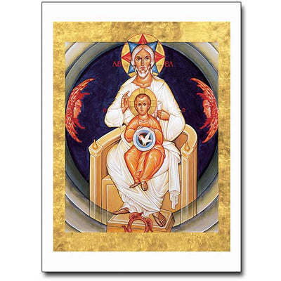 Holy Trinity (Paternitas) Icon Greeting Card - Unique Catholic Gifts