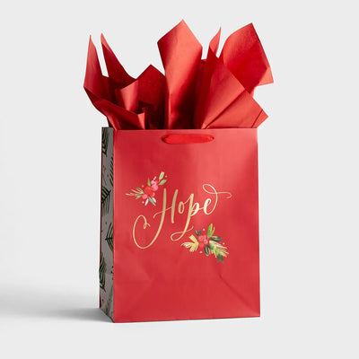 Hope Christmas Gift Bag with Tissue ( Large ) - Unique Catholic Gifts