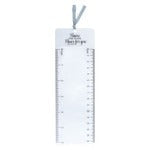 I Know the Plans magnifying bookmark with Jeremiah 29:11 scripture and built-in ruler, clear white design with gray tassel