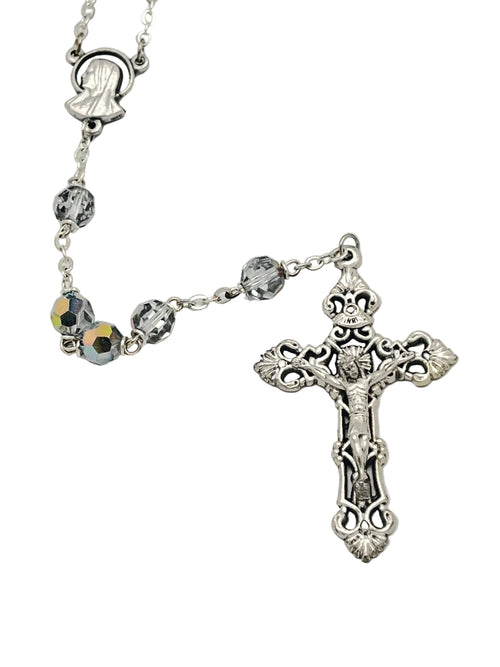Crystal Clear Aurora Borealis Rosary
